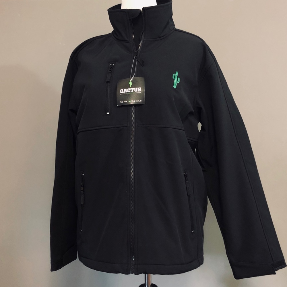 Men’s Cactus soft Shell Black Jacket